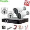 Camera Tiandy – Lắp đặt Trọn bộ 04 Camera IP Tiandy DOME, Đầu ghi PoE chuẩn nén H.265 Chính hãng, Giá rẻ
