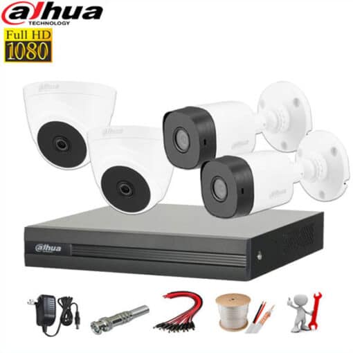 Lắp đặt trọn bộ 4 mắt Camera Dahua chính hãng, giá rẻ nhất - Camera Dahua HDCVI Full HD 1080P sắc nét, góc rộng