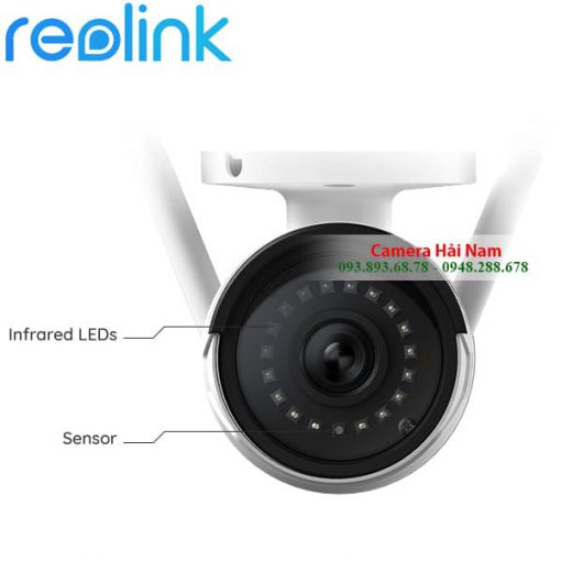 Camera ngoài trời Reolink siêu nét RLC-410W 4MP 2560*1440p, hỗ trợ ghi âm NVR, hồng ngoại siêu xa 30m