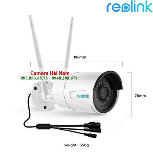 Camera ngoài trời Reolink siêu nét RLC-410W 4MP 2560*1440p, hỗ trợ ghi âm NVR, hồng ngoại siêu xa 30m