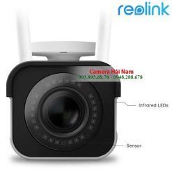 Camera wifi ngoài trời Reolink RLC 511W 5.0MP, 2K (2560*1920)p, siêu sắc nét, IR 30m, IP66, Zoom quang 4x, Starlight 
