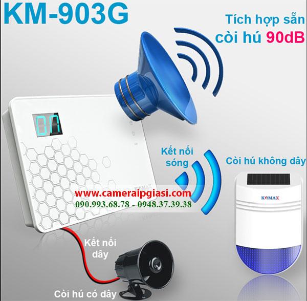 Thiết bị chống trộm Komax dùng sim KM-903G cao cấp đến từ Hàn Quốc, giá rẻ nhất GIẢM 39%