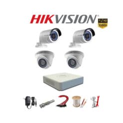 Lắp đặt trọn bộ camera Hikvision 4 mắt 2MP Full HD 1080P HDTVI Chính hãng, Giá rẻ nhất [GIẢM 39%]