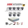 Trọn bộ 7 mắt camera Hikvision 1.0M HD 720P