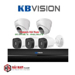 Trọn bộ 5 Camera KBVision 2MP chính hãng, bao giá