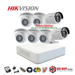 Trọn bộ 7 camera Hikvision 2MP Full HD 1080P [Giảm SỐC]
