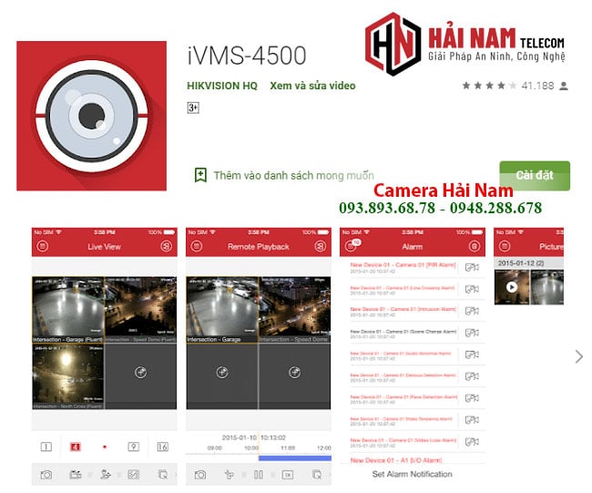 Tải IVMS 4500 PC Tiếng Việt Cho Win 10, Win 7 - Phần mềm Camera Hikvision