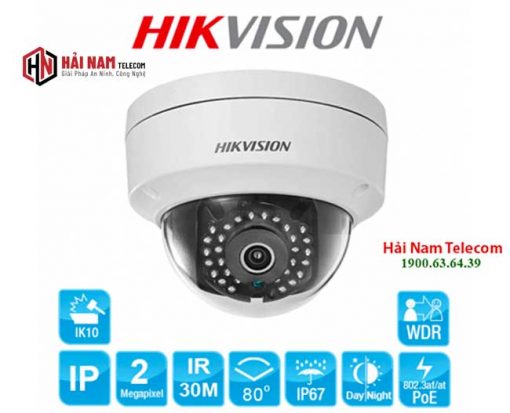 Trọn bộ 4 Camera IP Hikvision 2MP